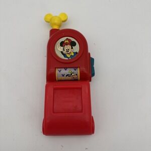Disney Mickey Mouse Fold N Go Flip Phone Cellphone Toy Vintage 3154GX